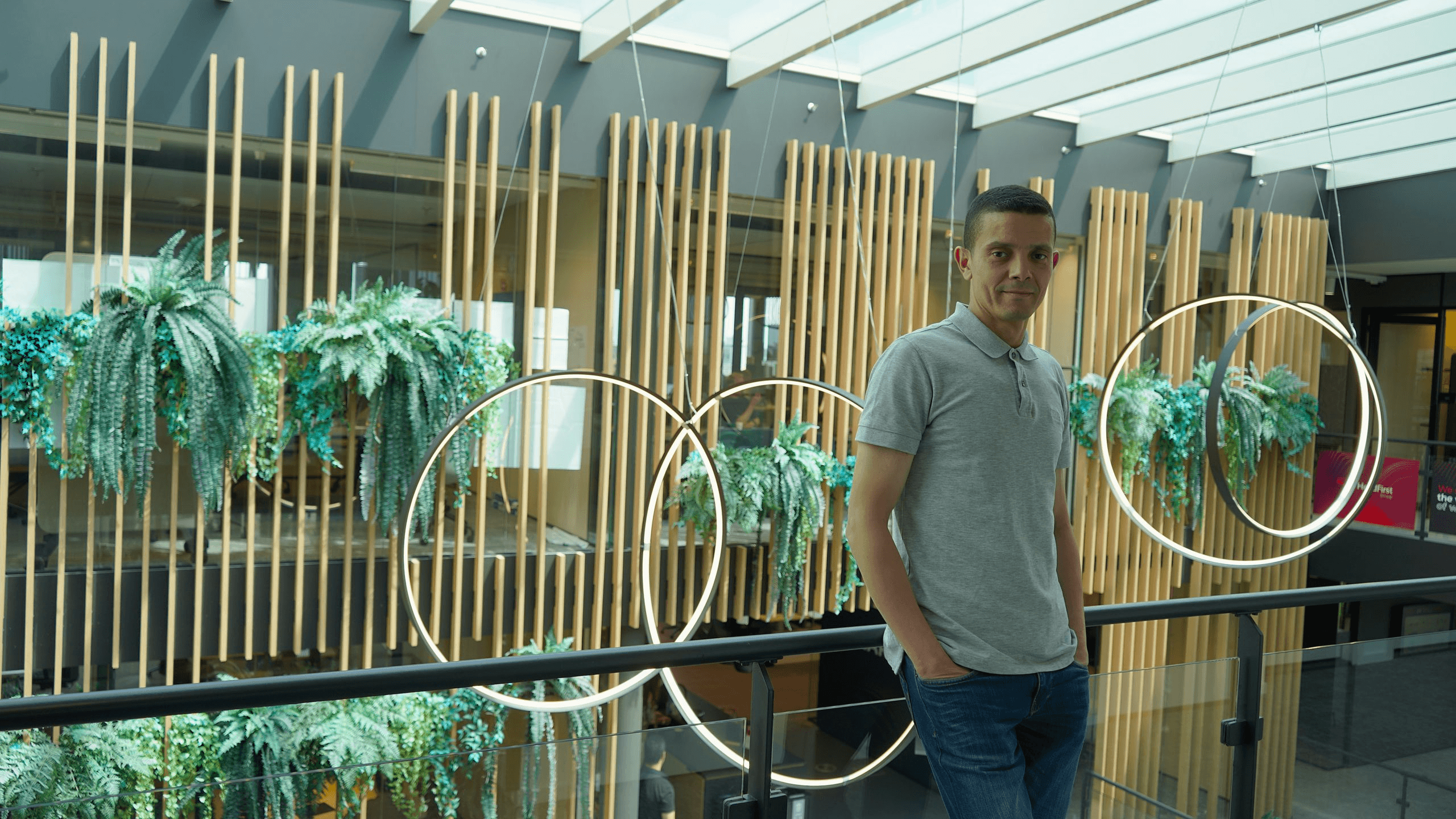 Oussama Chougna at the Vertage office