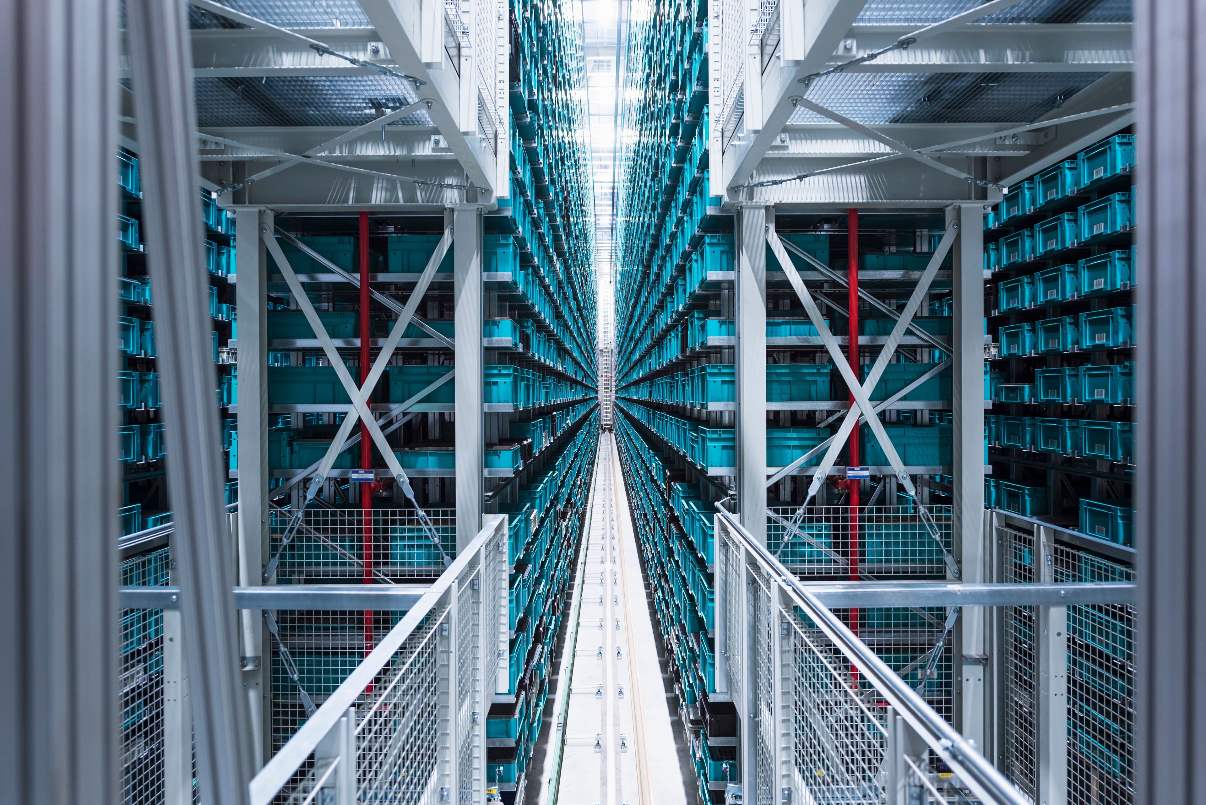Vertage employers data centre aisle infrastructure.