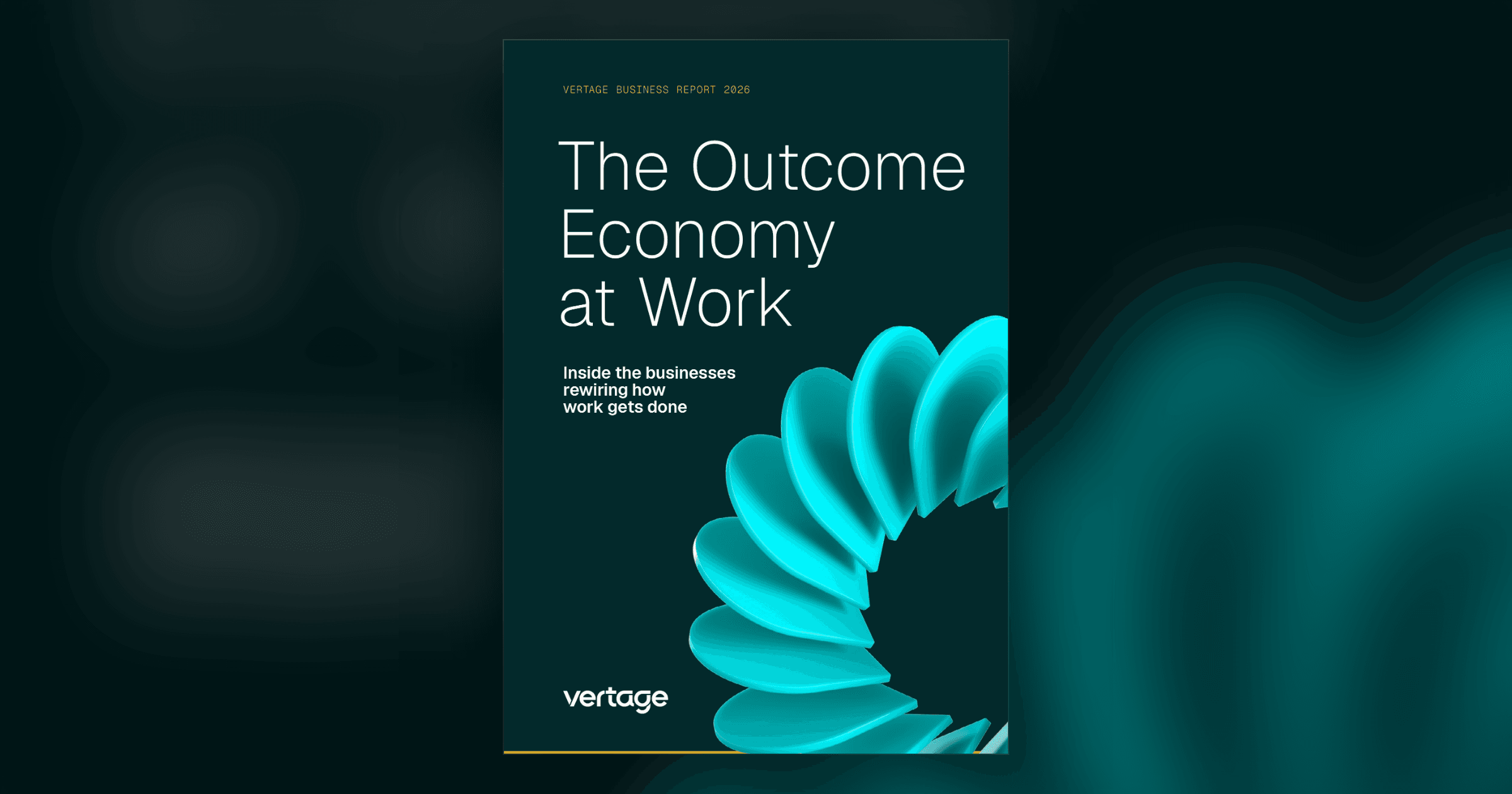 Cover of The Outcome Economy at Work report by Vertage